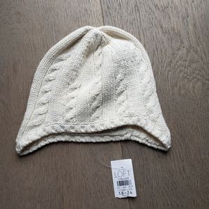 NWT Offwhite Loft Cableknit Beanie Hat